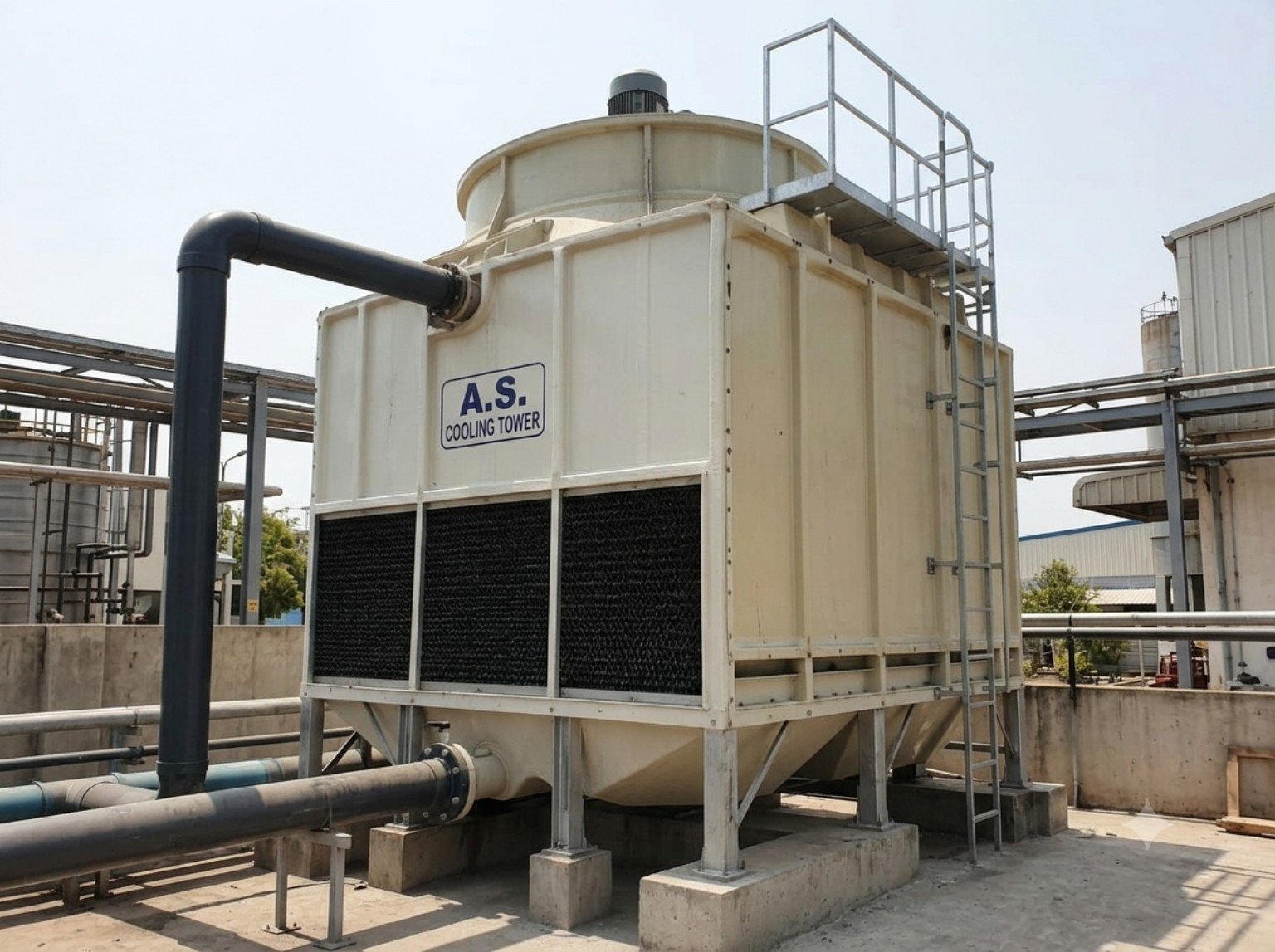 Cooling tower equipment supplied by A.S. Cooling Tower